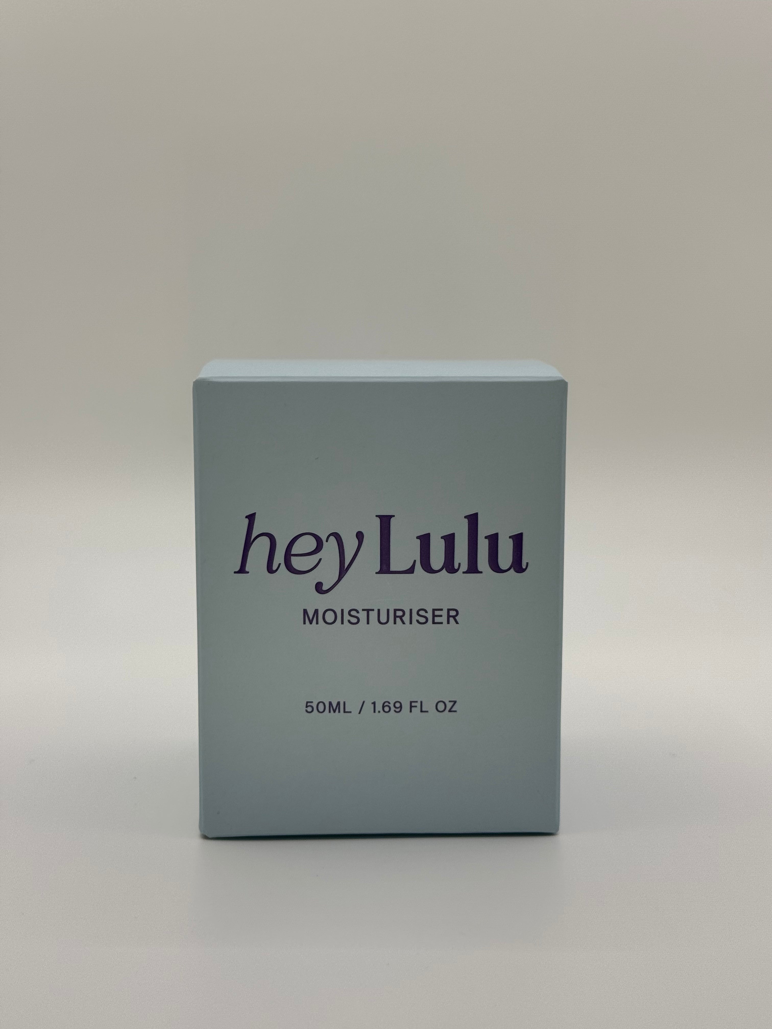 Close up of Hey Lulu tween safe moisturiser texture, lightweight and gentle on sensitive young skin