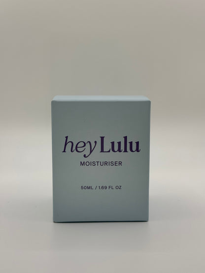 Close up of Hey Lulu tween safe moisturiser texture, lightweight and gentle on sensitive young skin